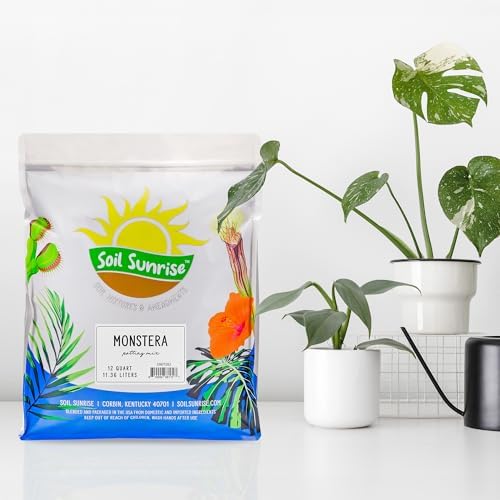 Soil Sunrise Monstera Houseplant Potting Soil Mix (12 Quarts) Custom Blend for Growing and Repotting - Image 2