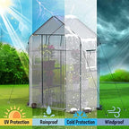 WORKPRO Portable Small Greenhouses(56"x 29"x 77") for Outdoor/Indoor - Image 4