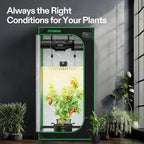 VIVOSUN Smart Grow Tent Kit 2.7x2.7ft 150W LED E42A+ Controller Grow System - Image 3