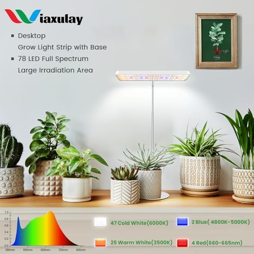 Wiaxulay Plant Grow Light, 11in Full Spectrum for Indoor Plants with Base - Image 2