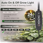 LBW 10.2in Grow Lights for Indoor Plants, Plant Grow Light with Stand - Image 3