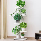 MTB Garden 5 Tier White Metal Plant Stand Indoor Outdoor Flower Pot Display Planter Shelf - Image 2
