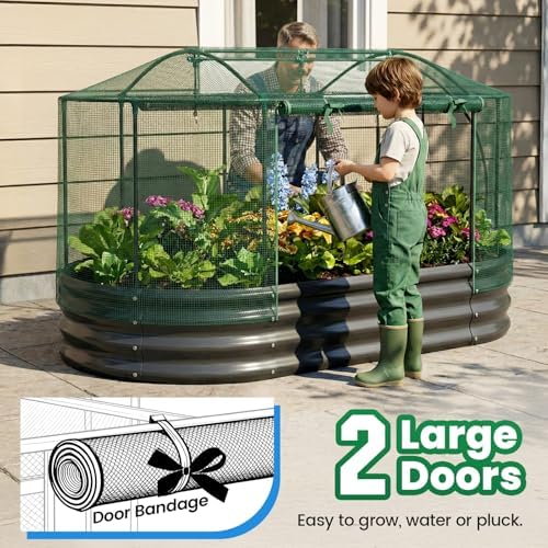 Quictent Raised Garden Bed Kit with Self Watering System & Netting 6x3x1Ft - Image 5