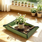 Extra Large Plant Repotting Mat - 59" X 41", Foldable Waterproof Gardening Tray with Corners, Heavy-Duty Leak-Proof Oxford Cloth | Indoor Potted Soil Mixing Pad, for Home, Apartment, Balcony - Image 3