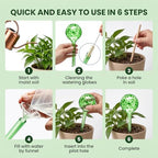8Pcs Glass Plant Watering Globes,Self Watering Globes,Water Bulbs - Image 3