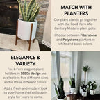 Fox & Fern Mid Century Plant Stands for Indoor Planters, Acacia, 11.8 Inch - Image 4