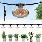 Outdoor LED Grow Light, Waterproof String Plant Growing Light, 21 FT Full Spectrum Growth Light, Suitable for Garden, Farm, Flower, Seedling Greenhouse Grow Light (6 Light) by Danshinro