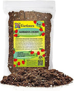 Organic Barbados Cherry Plant Soil Mix by Gardenera - Cultivate Fruity Excellence with Natural and Nutrient-Rich Formula - 5 Quart by Gardenera