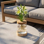 Plant Propagation Station with Wooden Saucer, Glass Terrarium with Dimmable Function Hydroponic Container Vase Jars Gardening Gifts for Mom Women Plant Lovers(4 Pack) - Image 7