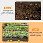 118Ft Soil Heating Cable with Thermostat, Rubber Heated Warming Cable for Seed Starting, Outdoor Greenhouse, Cold Frame & Garden Beds, Plant Root Winter Protection Kit Includes Ground Stakes - Image 7