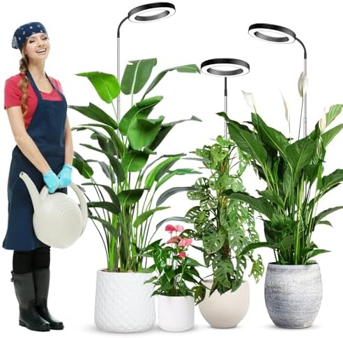 wolezek Grow Lights for Indoor Plants Full Spectrum, 80 LEDs 3 Colors by WOLEZEKLED