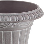 Arcadia Garden Products PL00CW Classic Traditional Plastic Urn Planter Indoor/Outdoor, 16" x 18", White Wash - Image 3