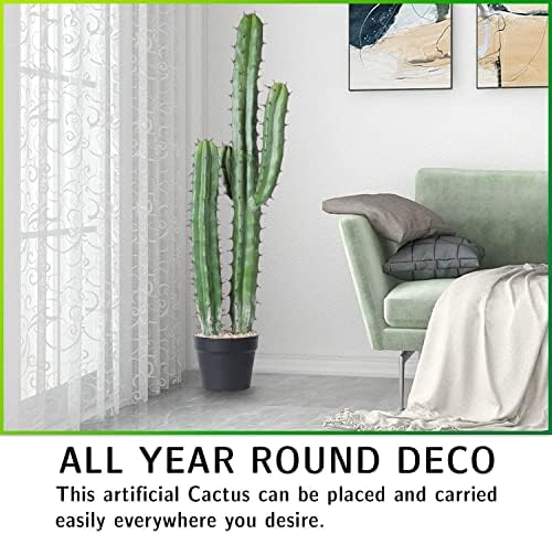 Artificial Cactus Fake Big Cactus 36 Inch Faux Cacti Plants for Home Garden Office Store Decoration - Image 7