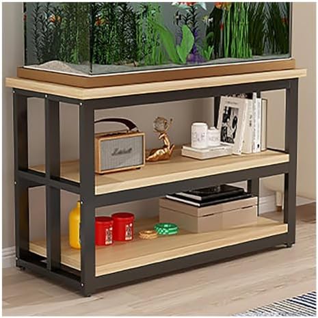 Side Table Fish Tank Stand, Terrarium Stand with Storage by Unknown