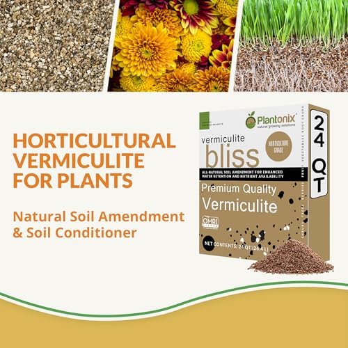 Vermiculite Bliss (24 Qts) - Organic Vermiculite for Gardening - 100% Natural Soil Amendment - Bulk Vermiculite for Plants, Potting Soil, & Seed Starting - Mixes with Garden Soil & Perlite for Plants - Image 2