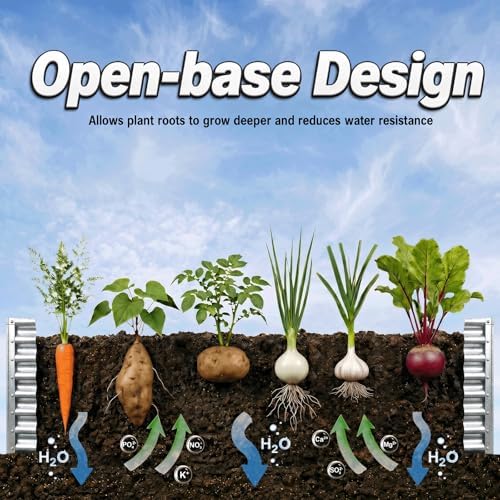 8x2x2FT Galvanized Raised Garden Beds Outdoor,Planter Raised Beds for Gardening, Vegetables, Flowers,Large Metal Garden Box,Deep Plant Flower pots Outdoor (Galvanized, 1Pack) - Image 3