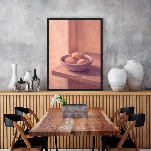Still Life Bowl of Potatoes Wall Art, Modern Minimalist Black Framed Print - Image 7