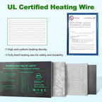 GOLOPET Seedling Heat Mat with Thermostat Pack of 4, Dual Certified by MET and UL Plant Heating Mat Pad Equipped with A Temperature Probe, It Automatically Maintains A Constant Temperature - Image 6