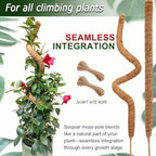 Soupiar 2 Pack 60'' Bendable Moss Pole for Monstera & Pothos - Tall Handmade Coco Coir Plant Support Stakes for Large Climbing Indoor Plants, Potted Houseplant Trellis Accessories - Image 5