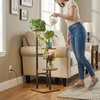 3 Tier Plant Stand Indoor with Grow Light for Multiple Plants - Image 3