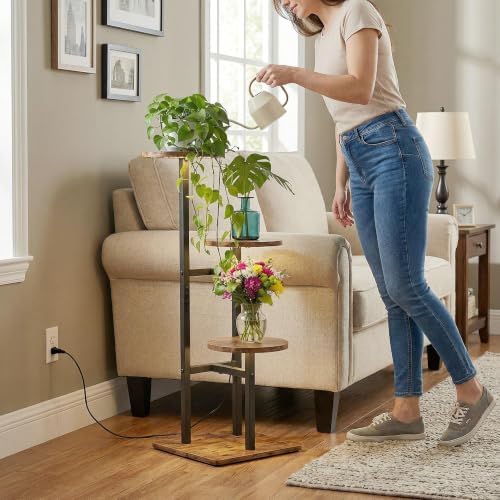 3 Tier Plant Stand Indoor with Grow Light for Multiple Plants - Image 3