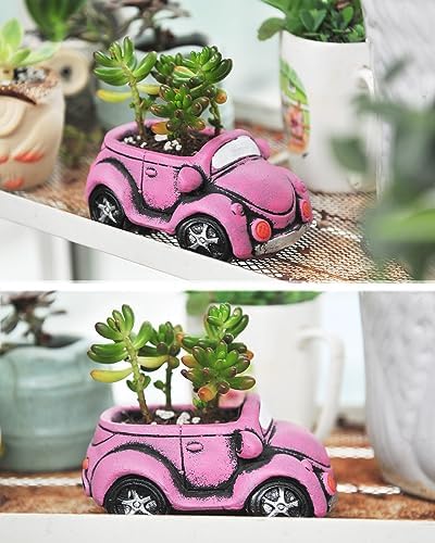 4 Pack Succulent Plants Pot, Small Indoor Plants Pots with Drainage Hole, Decor Garden Pot for Succulents Planter Cactus - Image 3