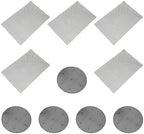 50pcs Round Plant Pot Drainage Mesh Screens Fiberglass Gasket Black by BCOATH