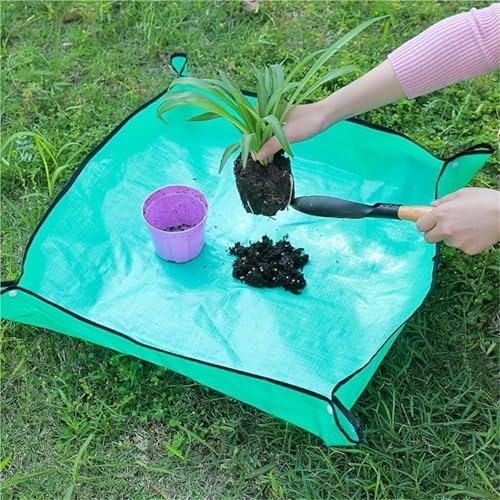 Waterproof Gardening Green Circular Mat for Succulents Flowers Vegetable for Indoor Plant Repotting(100x100cm) - Image 6