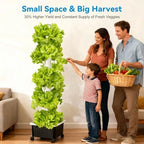 JESLED 15 Tiers Hydroponics Growing System Kits with 5000K Grow Lights×4 - Image 4