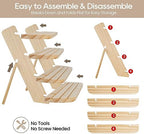 Wooden Display Stand, Tiered Cupcake Stand, 4 Tier Display Stand Riser - Image 5