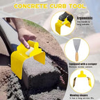 Concrete Curb Trowel, Garden Edging Curb Trowel Concrete Tool, Concrete Curb Trowel Edger, Landscape Curb Trowel with Putty Knife (Rectangle) - Image 4