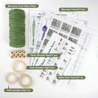 BUFANTL Macrame Kit for Beginners, 4‑in‑1 Plant Hanger DIY Craft Kit - Image 2