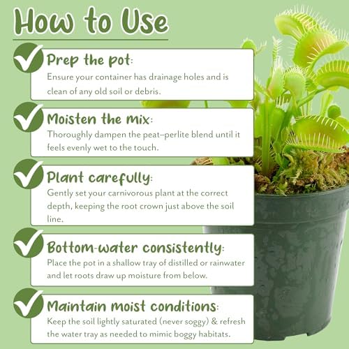 Soil Sunrise Carnivorous Plant Potting Soil Mix (12 Quarts) Custom Blend for Venus Fly Traps, Sundews, and Pitcher Plants - Image 7