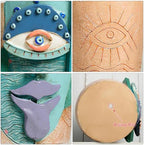 Mrlikale Abstract Face Planter Pots, Unique Head Planter with Drainage Hole - Image 4