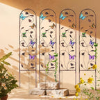 aboxoo 4-Pack Butterfly Metal Garden Trellis for Climbing Plants - Image 5