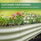 Gardmax 2 Pack Galvanized Raised Garden Bed, Lightweight Planter Boxes Outdoor with Easy Assembly, Large Garden Bed for Vegetables, Fruits, Flower - Image 2
