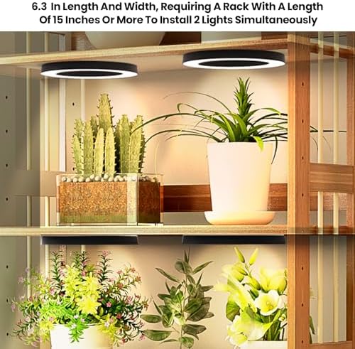 6.3" Ceiling Indoor Grow Lights for Plants Full Spectrum 4-Pack in 1 - Image 2