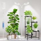 Aumtrly Large Plant Grow Light Indoor, 2 Head Full Spectrum, with 68" Stand by Aumtrly