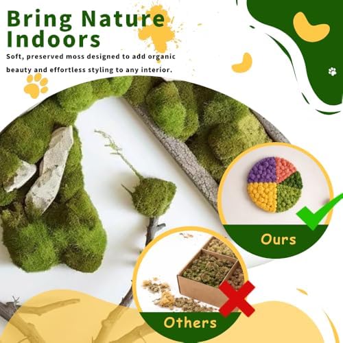 Preserved Reindeer Moss, 17.64oz -Light Green - Image 2