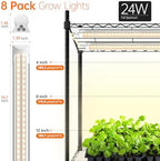 Bstrip DIY Plant Shelf with Grow Light, Adjustable, 29.5x13.8x70.9in - Image 3