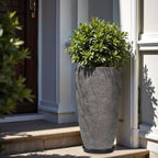 QCQHDU 9 Gallon Tall Large planters for Outdoor/Indoor Plants of 12" Dia x 21" H (Colored Limestone, 21IN) - Image 7