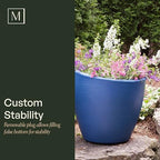 Mayne 8879-ES Modesto 20in Round Patio Planter, Espresso - Image 4