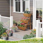 Small Raised Garden Bed, 3 Tier Vertical Garden Planter for Indoor & Outdoor, Raised Planter Box with Legs - Image 2