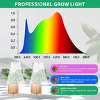GYTF Halo Plant Grow Light, 6000K White LED Full Spectrum Growing Lamp for Indoor Plants, Succulents, Mini Bonsai, Small Plants, Height Adjustable, Dimmable & Timer 4/8/12/18Hrs,4 Pack - Image 3