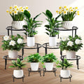 ESRICH 10 Pack Metal Plant Stand Outdoor, Plant Stands for Indoor by ESRICH