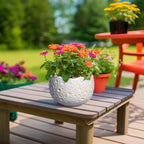 Ceramic Pots for Plants, 8 Inch Planters for Indoor Plants, Grey - Image 4