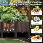 Raised Garden Bed with Legs, 20" Tall Planters for Outdoor Plants 32"Lx16"W - Image 4