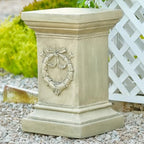 19.57" Tall Garden Pedestal Stand for Statues, MgO Weatherproof Plant Riser by MOCOME