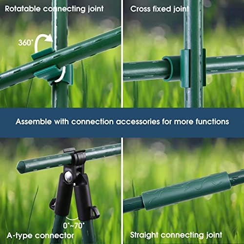 NANOPRETTY Garden Stakes 4FT Tomato Stakes for Outdoor Plant Support, 0.43 inch Diameter Plant Stake Sticks for Beans Potted Climbing Plants Gardening Supplies 20 Pack - Image 5