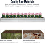 Galvanized Raised Garden Bed, Metal Planter Box, Steel Plant Raised Garden Bed Kit, Planter Boxes Outdoor for Growing Vegetables,Flowers,Fruits,Herbs,and Succulents,13.5 * 3 * 1 FT,Silver - Image 6